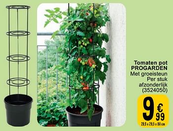Promotions Tomaten pot progarden met groeisteun - Progarden - Valide de 23/04/2024 à 06/05/2024 chez Cora