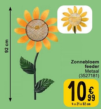 Promoties Zonnebloem feeder - Huismerk - Cora - Geldig van 23/04/2024 tot 06/05/2024 bij Cora
