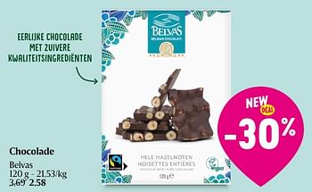 Promotions Chocolade - Belvas - Valide de 25/04/2024 à 01/05/2024 chez Delhaize