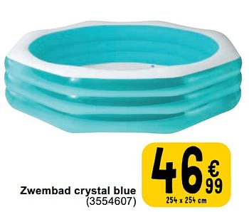 Promoties Zwembad crystal blue - Intex - Geldig van 23/04/2024 tot 06/05/2024 bij Cora