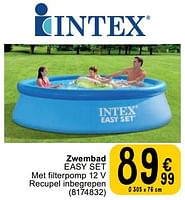 Promoties Zwembad easy set - Intex - Geldig van 23/04/2024 tot 06/05/2024 bij Cora