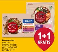 Promoties Hondenvoeding kip, mini, adult - Purina - Geldig van 25/04/2024 tot 01/05/2024 bij Delhaize