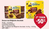 Mousse met belgische chocolade-La Laitiere