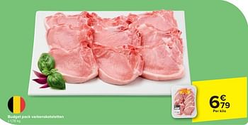Promotions Budget pack varkenskoteletten - Produit maison - Carrefour  - Valide de 24/04/2024 à 06/05/2024 chez Carrefour