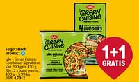 Promoties Vegetarisch product iglo - green cuisine bami goreng - Iglo - Geldig van 25/04/2024 tot 01/05/2024 bij Delhaize