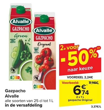 Promoties Gazpacho original - Alvalle - Geldig van 24/04/2024 tot 06/05/2024 bij Carrefour