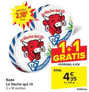 Promotions Kaas la vache qui rit - La Vache Qui Rit - Valide de 24/04/2024 à 06/05/2024 chez Carrefour
