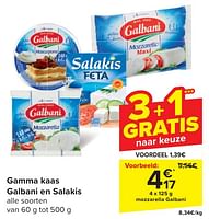 Promoties Mozzarella galbani - Galbani - Geldig van 24/04/2024 tot 06/05/2024 bij Carrefour