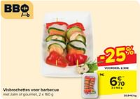 Visbrochettes voor barbecue-Huismerk - Carrefour 