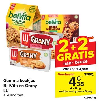 Promoties Koekjes met granen grany - Lu - Geldig van 24/04/2024 tot 06/05/2024 bij Carrefour
