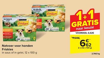 Promotions Natvoer voor honden friskies - Friskies - Valide de 24/04/2024 à 06/05/2024 chez Carrefour
