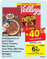 Promoties Ontbijtgranen coco pops - Kellogg's - Geldig van 24/04/2024 tot 06/05/2024 bij Carrefour