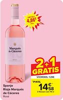Promoties Rioja marqués de cáceres rosé - Rosé wijnen - Geldig van 24/04/2024 tot 06/05/2024 bij Carrefour