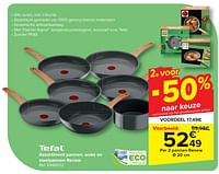 Promoties Assortiment pannen, woks en steelpannen renew - Tefal - Geldig van 24/04/2024 tot 06/05/2024 bij Carrefour