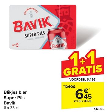 Promotions Blikjes bier super pils bavik - Bavik - Valide de 24/04/2024 à 06/05/2024 chez Carrefour