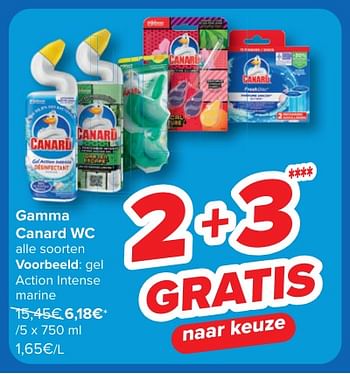 Promotions Gel action intense marine - Canard WC - Valide de 24/04/2024 à 06/05/2024 chez Carrefour