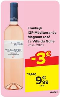 Igp méditerranée magnum rosé la villa du golfe rosé-Rosé wijnen