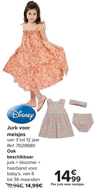 Promotions Jurk voor meisjes - Disney - Valide de 24/04/2024 à 06/05/2024 chez Carrefour