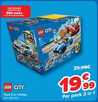 Pack 3 in 1 politie-Lego