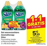 Promoties Set wasverzachters aromatherapy fascinating jungle silan - Silan - Geldig van 24/04/2024 tot 06/05/2024 bij Carrefour