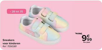 Promotions Sneakers voor kinderen - Produit maison - Carrefour  - Valide de 24/04/2024 à 06/05/2024 chez Carrefour