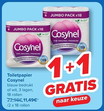 Promotions Toiletpapier cosynel - Cosynel - Valide de 24/04/2024 à 06/05/2024 chez Carrefour