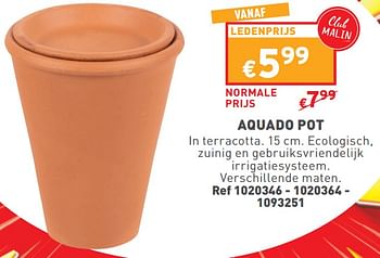 Promoties Aquado pot - Huismerk - Trafic  - Geldig van 24/04/2024 tot 29/04/2024 bij Trafic