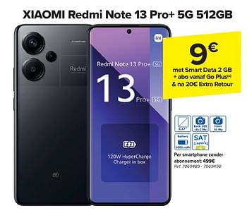 Promotions Xiaomi redmi note 13 pro+ 5g 512gb - Xiaomi - Valide de 24/04/2024 à 06/05/2024 chez Carrefour