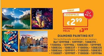 Promoties Diamond painting kit - Huismerk - Trafic  - Geldig van 24/04/2024 tot 29/04/2024 bij Trafic