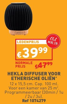 Promoties Hekla diffuser voor etherische oliën - Huismerk - Trafic  - Geldig van 24/04/2024 tot 29/04/2024 bij Trafic