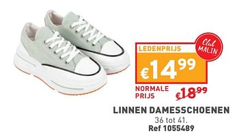 Promotions Linnen damesschoenen - Produit maison - Trafic  - Valide de 24/04/2024 à 29/04/2024 chez Trafic