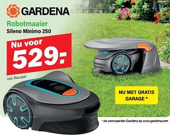 Promotions Gardena robotmaaier sileno minimo 250 - Gardena - Valide de 22/04/2024 à 11/05/2024 chez Van Cranenbroek