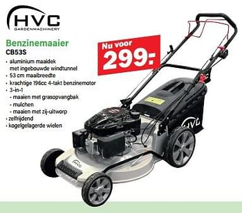 Promoties Hvc benzinemaaier cb53s - HVC - Geldig van 22/04/2024 tot 11/05/2024 bij Van Cranenbroek