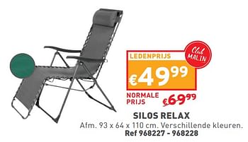 Promoties Silos relax - Huismerk - Trafic  - Geldig van 24/04/2024 tot 29/04/2024 bij Trafic