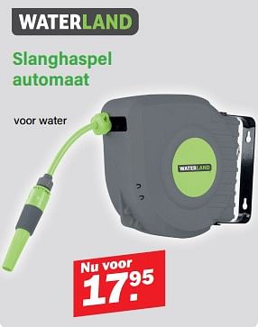 Promotions Slanghaspel automaat - Waterland - Valide de 22/04/2024 à 11/05/2024 chez Van Cranenbroek