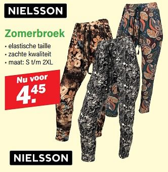 Promotions Zomerbroek - Nielsson - Valide de 22/04/2024 à 11/05/2024 chez Van Cranenbroek