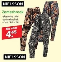 Promoties Zomerbroek - Nielsson - Geldig van 22/04/2024 tot 11/05/2024 bij Van Cranenbroek