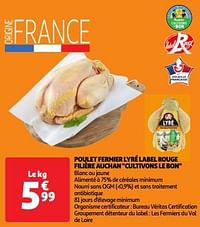 Poulet fermier lyré label rouge filière auchan cultivons le bon-Huismerk - Auchan