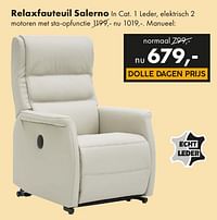 Relaxfauteuil salerno-Huismerk - Woonsquare