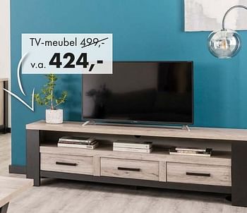 Promoties Tv-meubel - Huismerk - Woonsquare - Geldig van 22/04/2024 tot 26/04/2024 bij Woonsquare