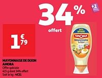 Promoties Mayonnaise de dijon amora - Amora - Geldig van 23/04/2024 tot 29/04/2024 bij Auchan