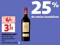 Bordeaux aop baron de lestac rouge, rosé, blanc-Rode wijnen
