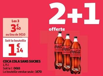 Promoties Coca cola sans sucres - Coca Cola - Geldig van 23/04/2024 tot 29/04/2024 bij Auchan