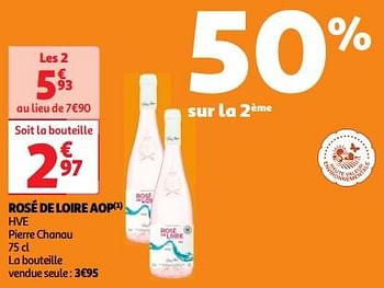 Promoties Rosé de loire aop hve pierre chanau - Rosé wijnen - Geldig van 23/04/2024 tot 29/04/2024 bij Auchan