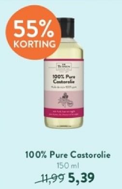 Promoties 100% pure castorolie - De Tuinen - Geldig van 21/04/2024 tot 28/04/2024 bij Holland & Barret