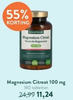 Promotions Magnesium citroat 100 mg - Produit maison - Holland & Barrett - Valide de 21/04/2024 à 28/04/2024 chez Holland & Barret