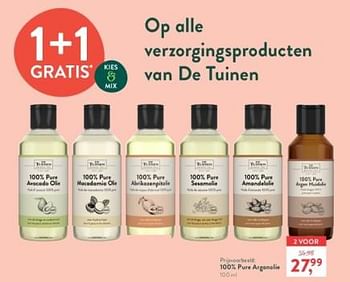 Promoties 100% pure arganolie - De Tuinen - Geldig van 21/04/2024 tot 28/04/2024 bij Holland & Barret