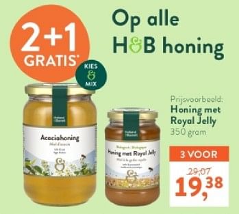 Promoties Honing met royal jelly - Huismerk - Holland & Barrett - Geldig van 21/04/2024 tot 28/04/2024 bij Holland & Barret