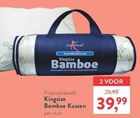 Promoties Kingsize bamboe kussen - Lucovitaal - Geldig van 21/04/2024 tot 28/04/2024 bij Holland & Barret