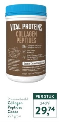 Promotions Collagen peptides cacao - Vital Proteins  - Valide de 21/04/2024 à 28/04/2024 chez Holland & Barret
